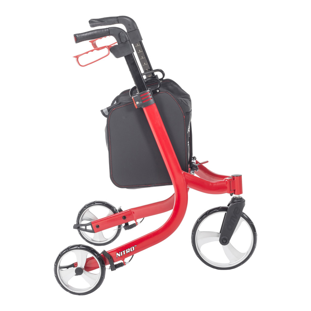 Lightweight 3-Wheel Nitro Aluminum Rollator